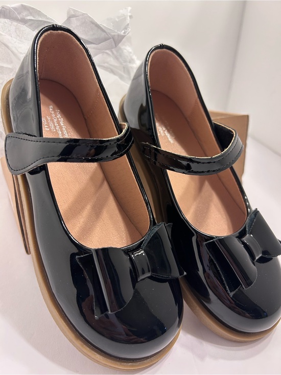 Jixing Other - Girls Leather Mary Jane Flats style , Bowknot Design Soft Sole Anti Slip shoes